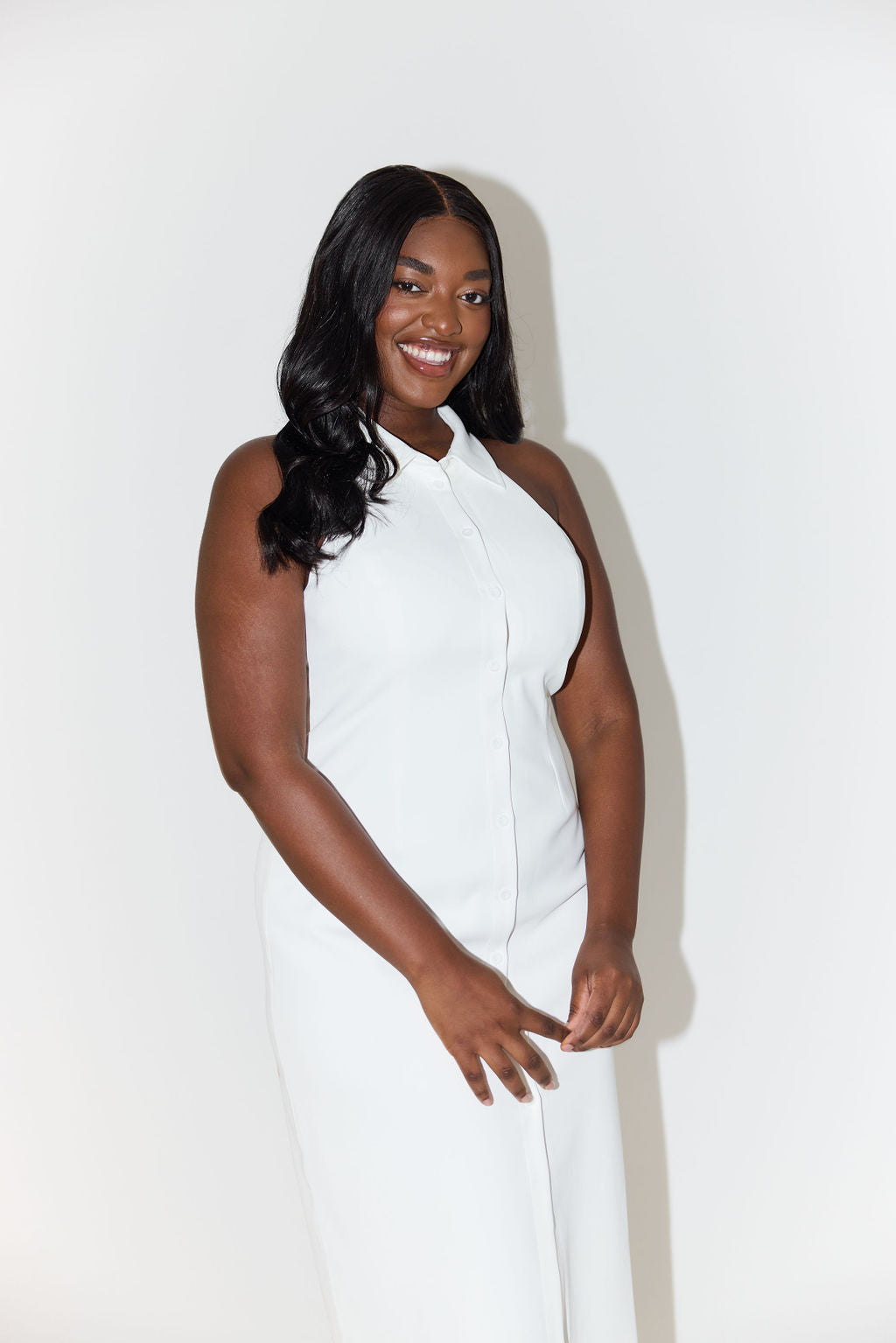 ELOWEN The Ultimate Muse Collar Maxi Dress